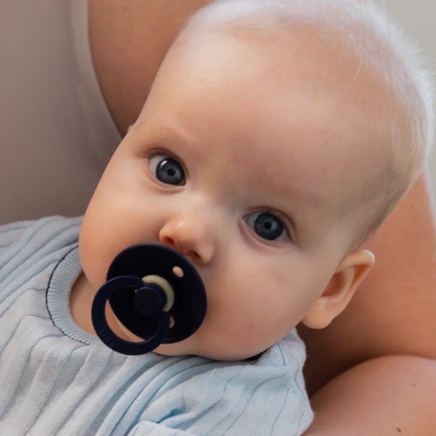 BIBS набор пустышек латексных Colour, 2 штуки Luna/Deep space - фото  5