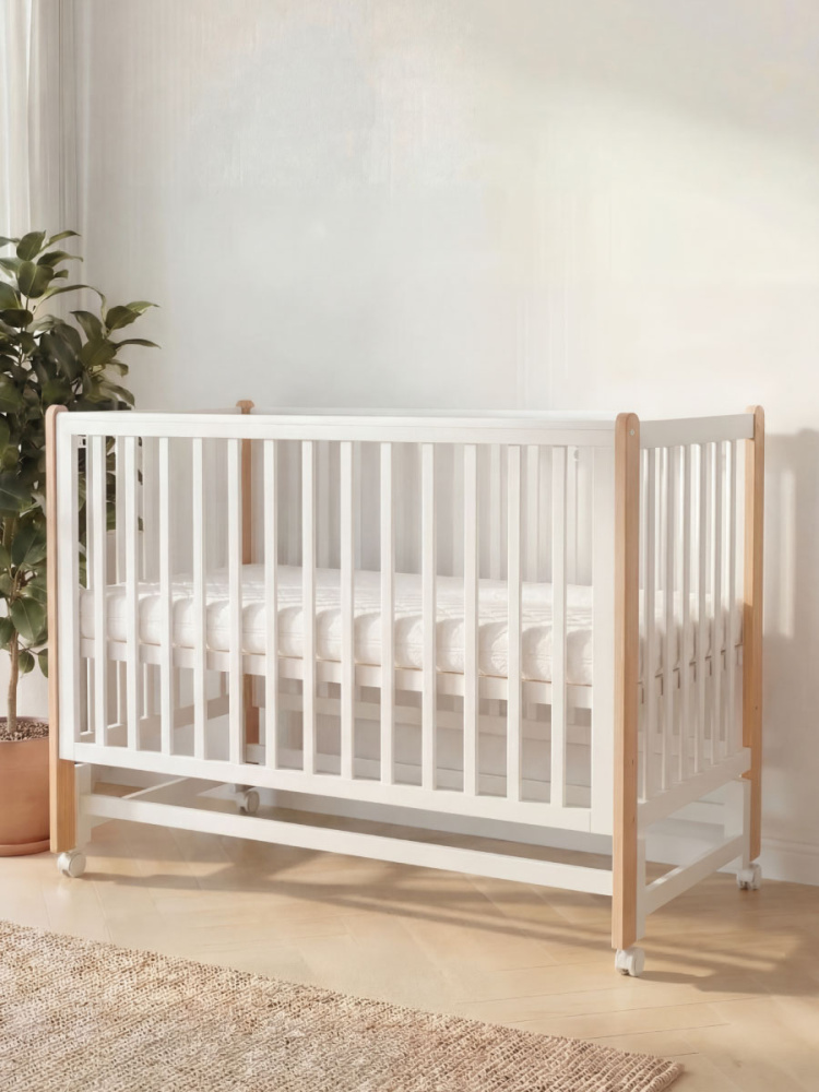 OLANT кровать с маятником Блисс (Bliss) белый/бук