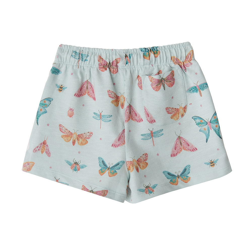 Babybu шорты BUTTERFLY 100% органический хлопок цвет голубой - фото  2