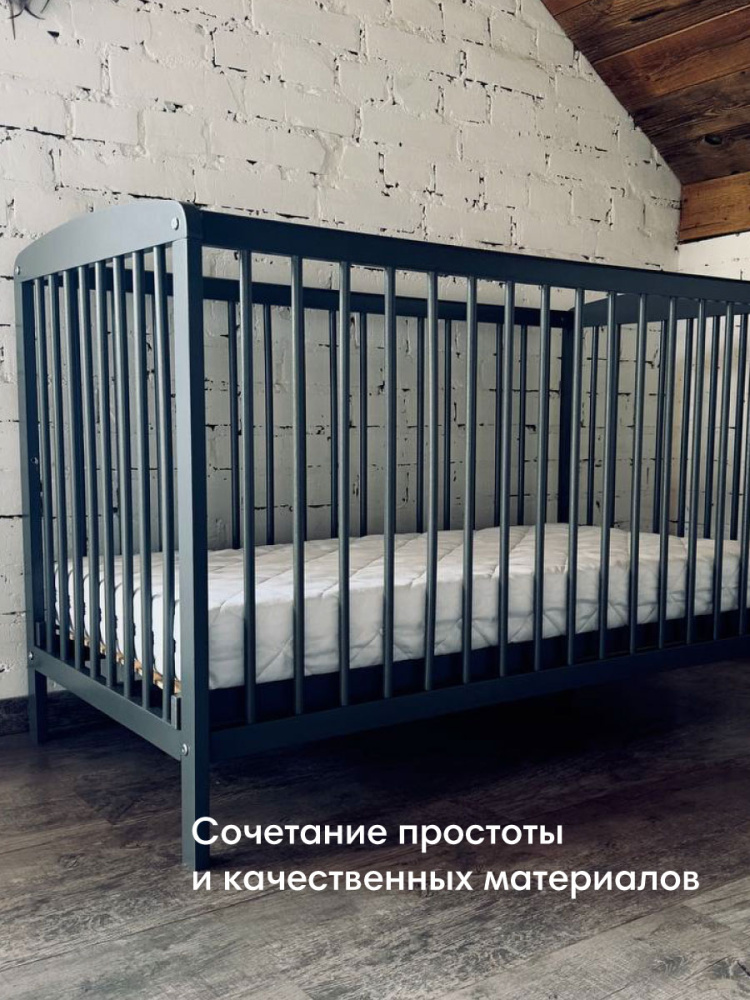 OLANT кровать + матрас Сова (Sova) графит - фото  3