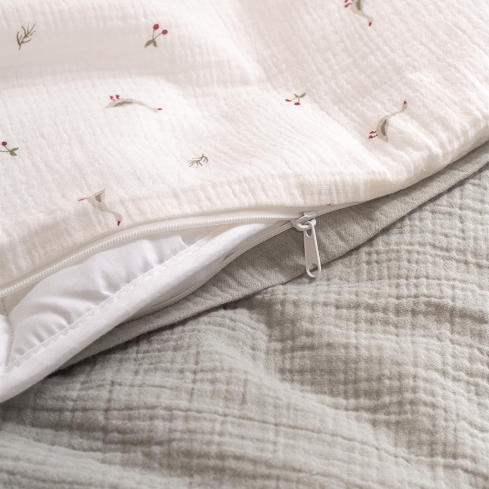 Perina комплект постельного белья Muslin Гуси/Шалфей 3 предмета  - фото  6