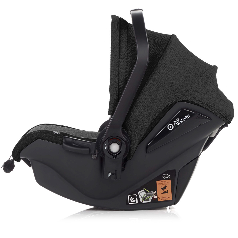 JANE Concord Автокресло 0+  Koos I-Size R1 ( 40-83 см, 0-12 мес) Cold Black - фото  8