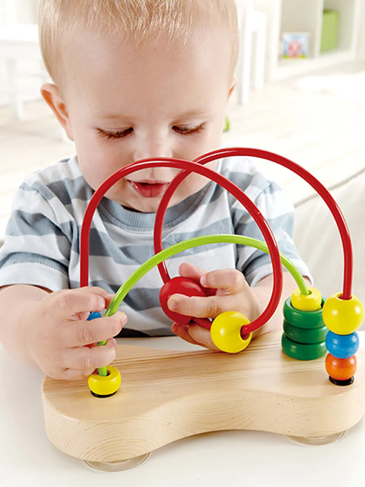 Hape лабиринт деревянный, цветные шарики - фото  2