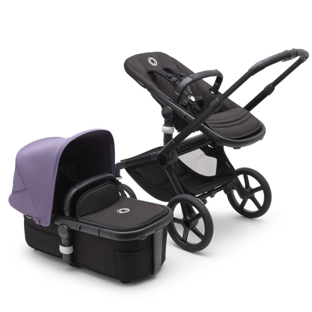 Bugaboo Fox5 коляска 2 в 1 Black/ Midnight Black/ Astro Purple - фото  3
