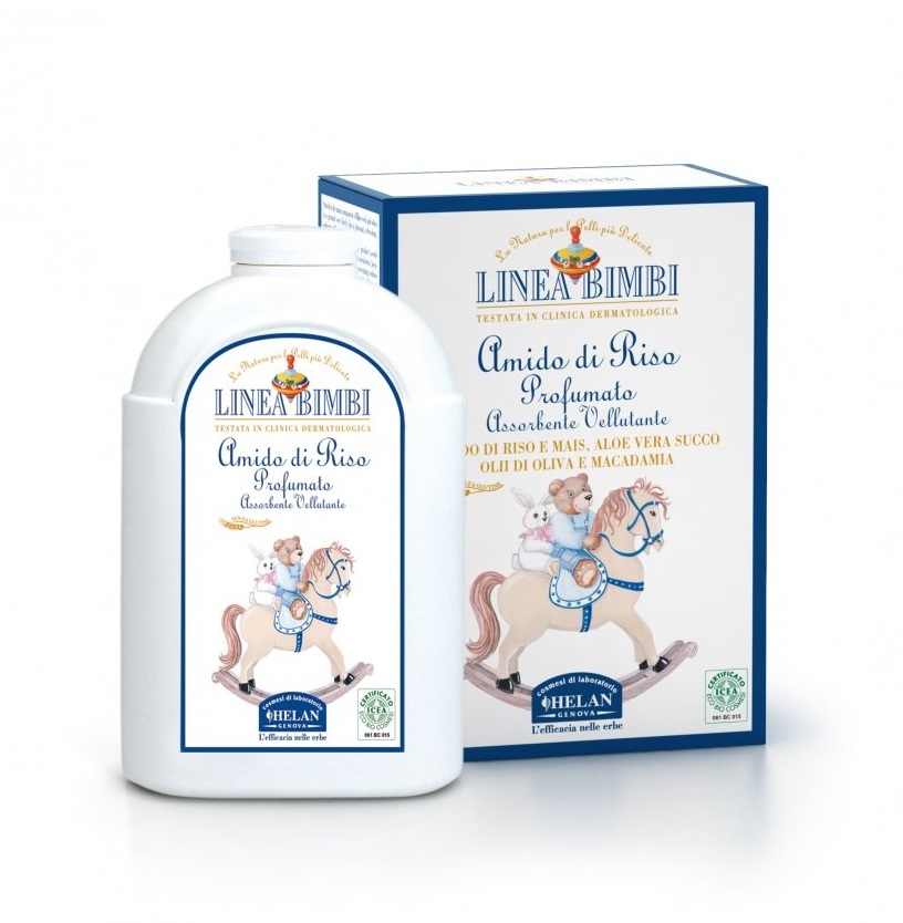 Helan Linea Bimbi присыпка 0+ рисовая детская мягкая 75 г