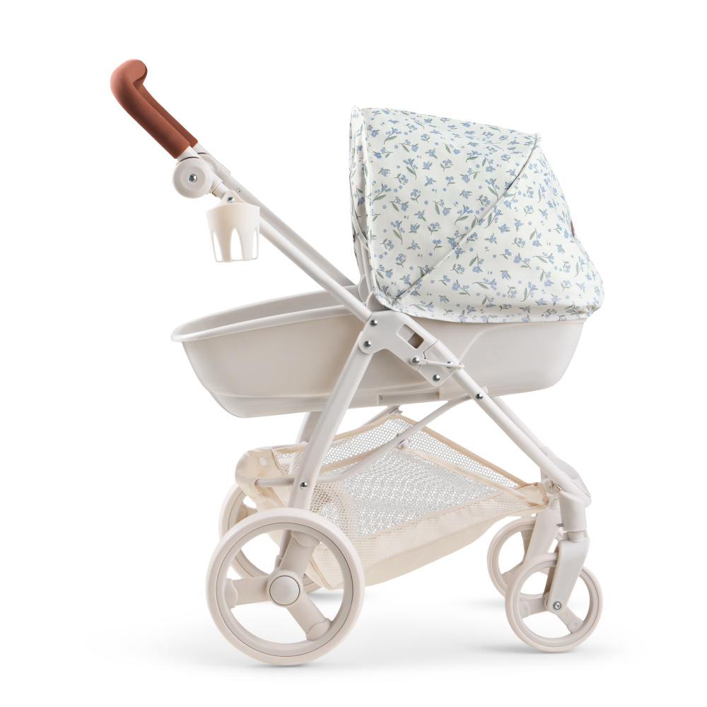 Happy Baby коляска для кукол Эшли (Ashley) синие цветы / blue flowers - фото  15