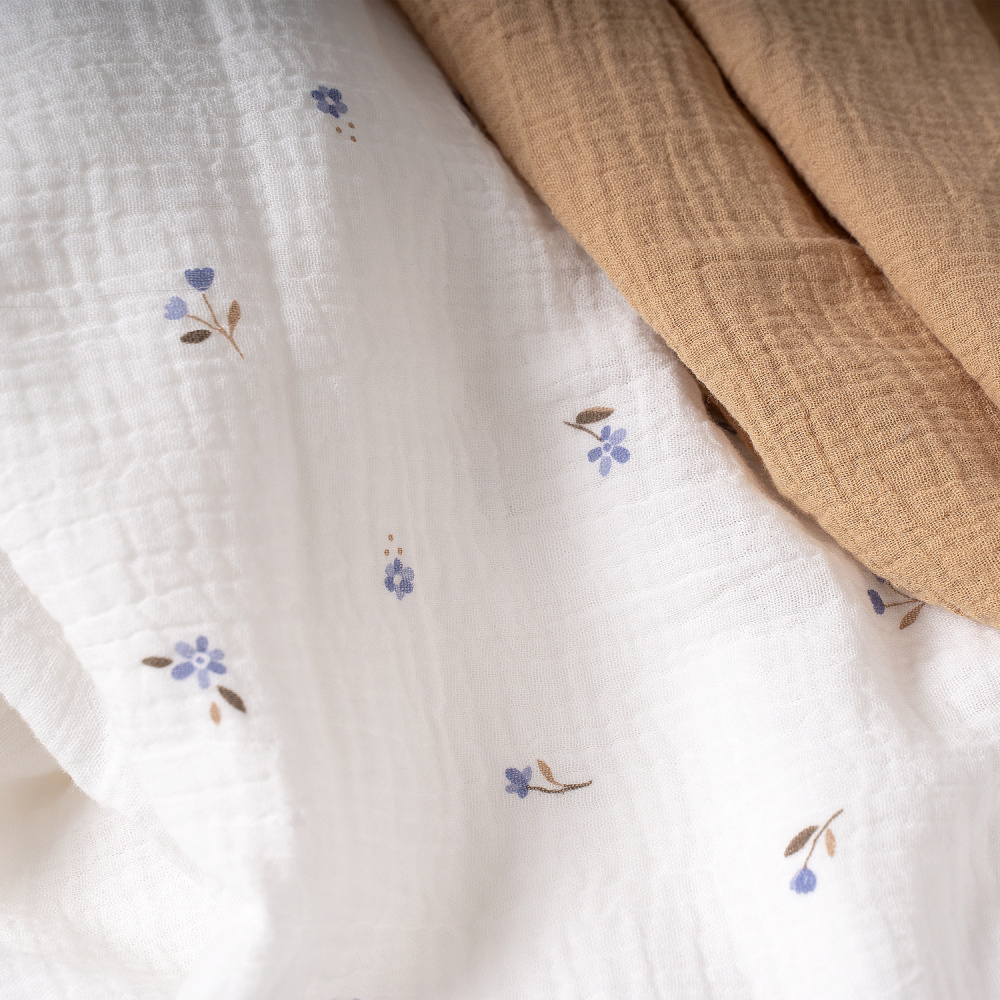 Perina комплект пелёнок детских (2 шт) Лето голубое/Охра - фото  3