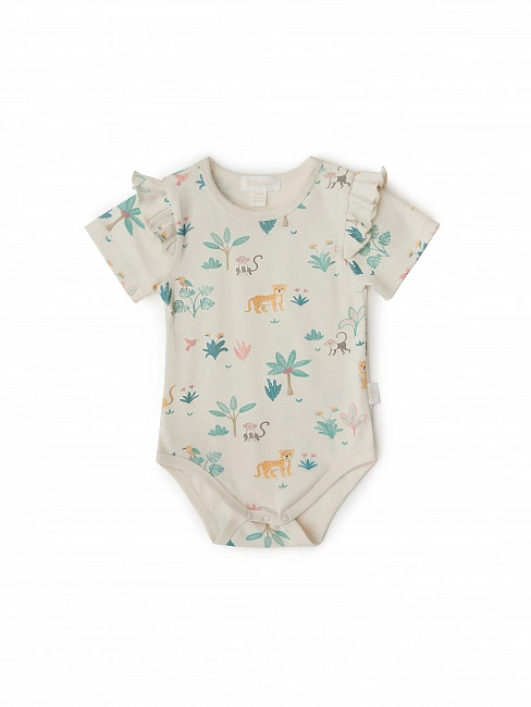 Babybu комплект из 3-х предметов: боди, леггинсы и повязка JUNGLE DREAM 100% органический хлопок пИМ - фото  2