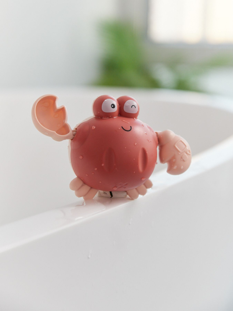 Happy Baby игрушка для ванной заводная Swimming Crab brown