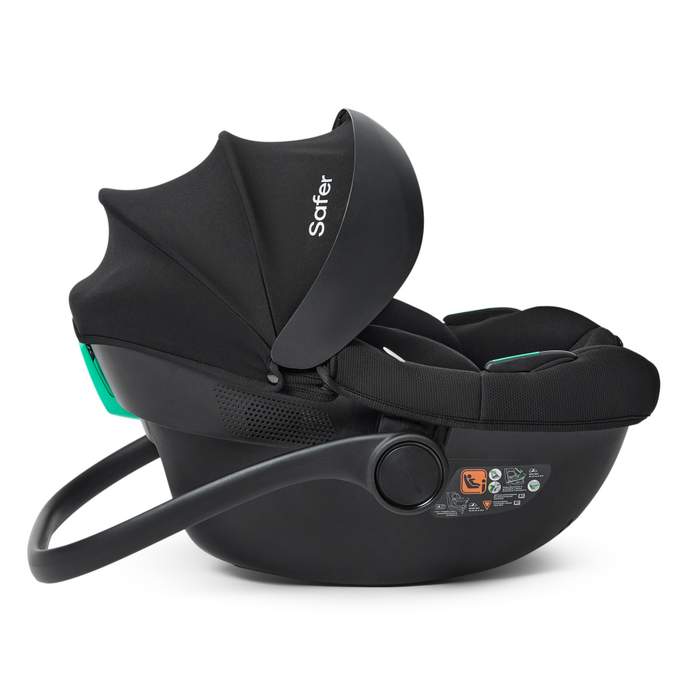 Happy Baby автокресло 0+ SAFER black (40-87 см, 0-12 мес) - фото  4