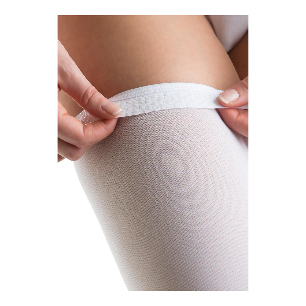 RELAXSAN чулки антиэмболические 1 класс компрессии на резинке с открытым носком (мягкая упаковка) PR - фото  3