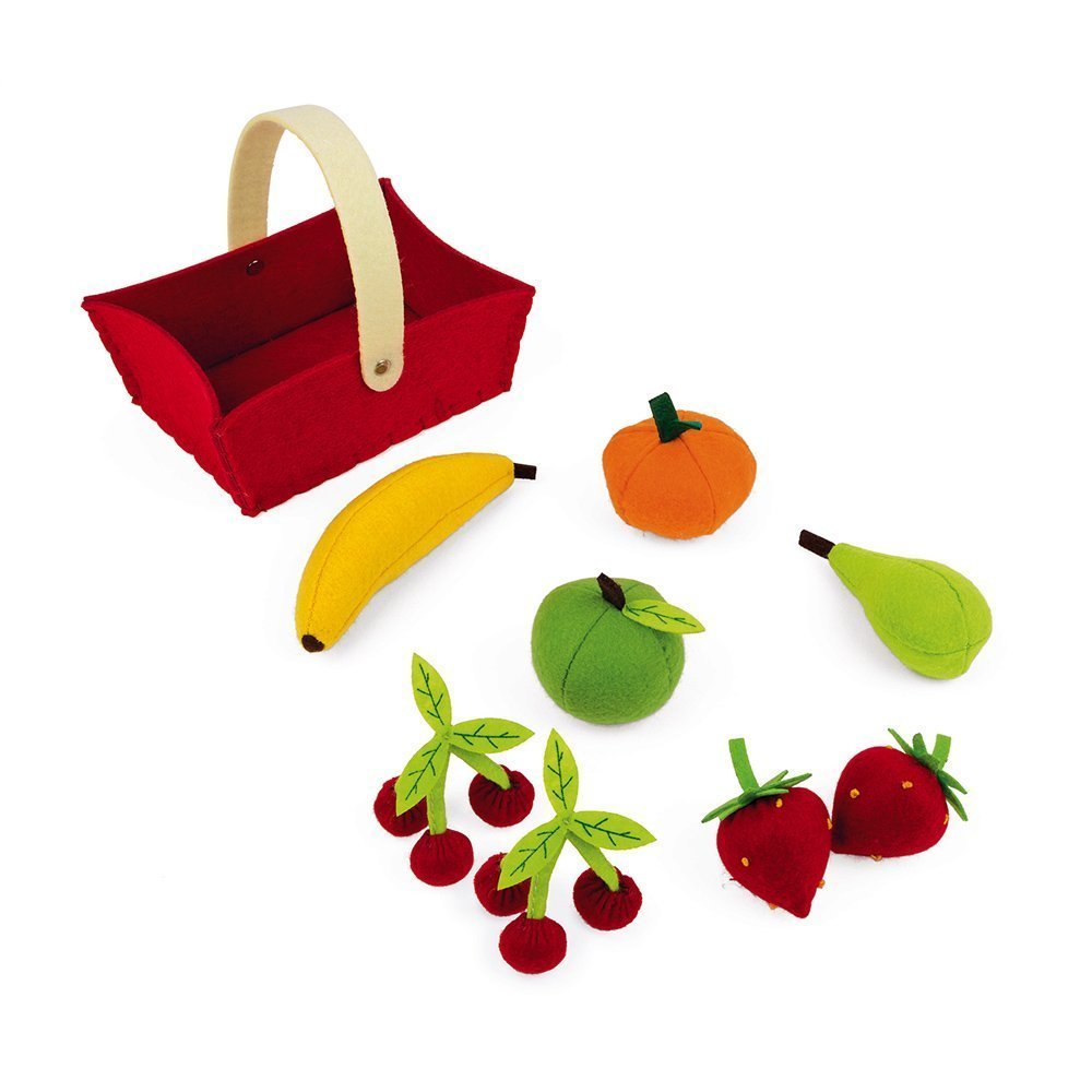 Janod Набор фруктов в корзинке: 8 предметов
