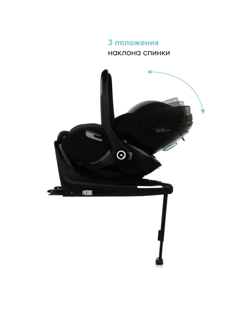 JANE Concord Автокресло 0+ Kombibaby ( 40-87 см, 0-12 мес) Matt Black - фото  8