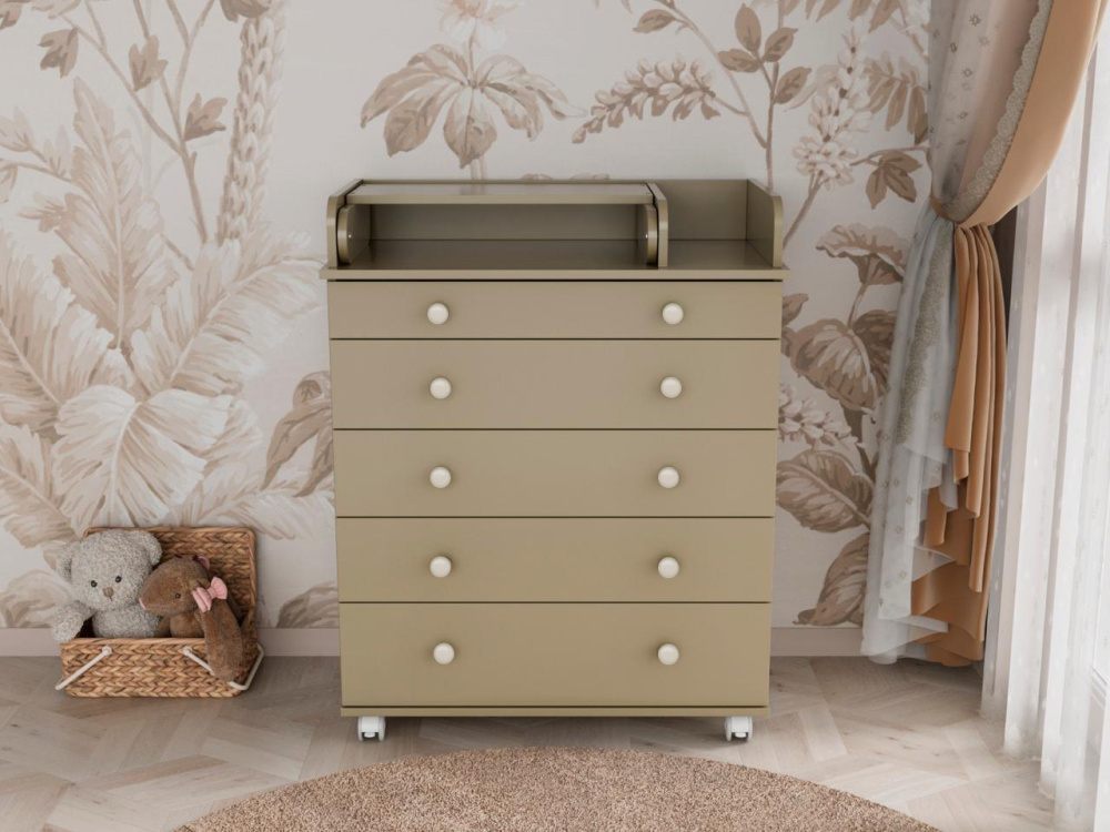 OLANT BABY комод с пеленальным столиком Орхус кашемир - фото  8