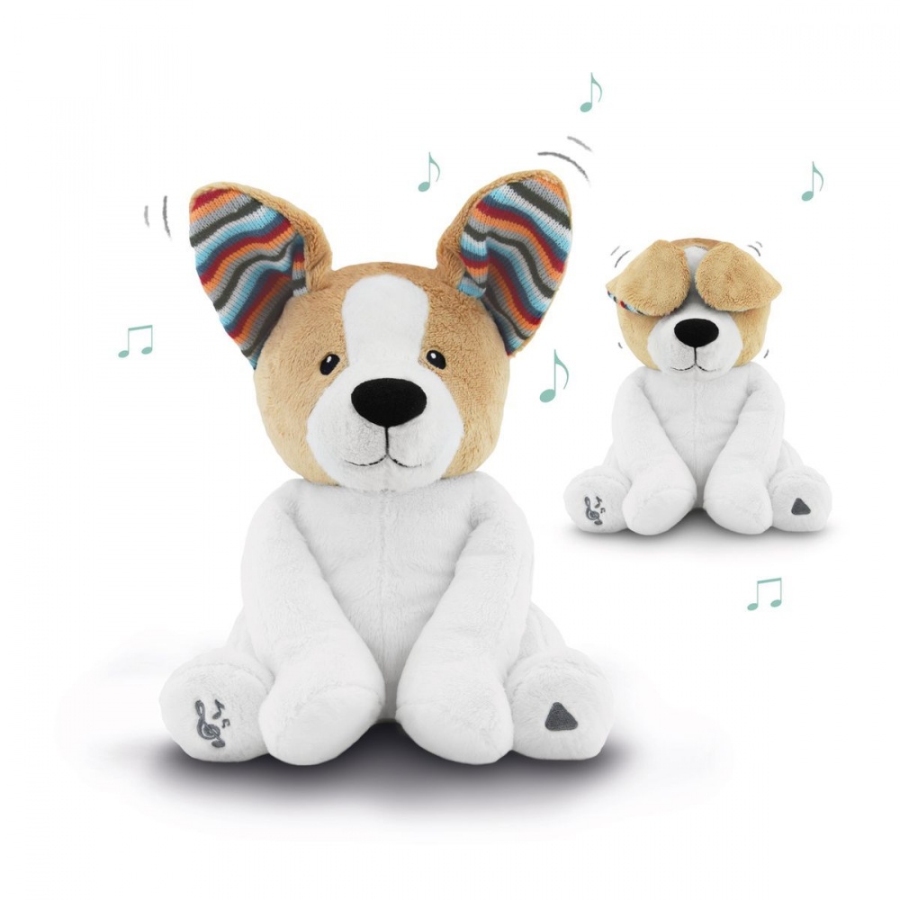 Zazu игрушка для игры в прятки музыкальная мягкая Собака Дэнни 