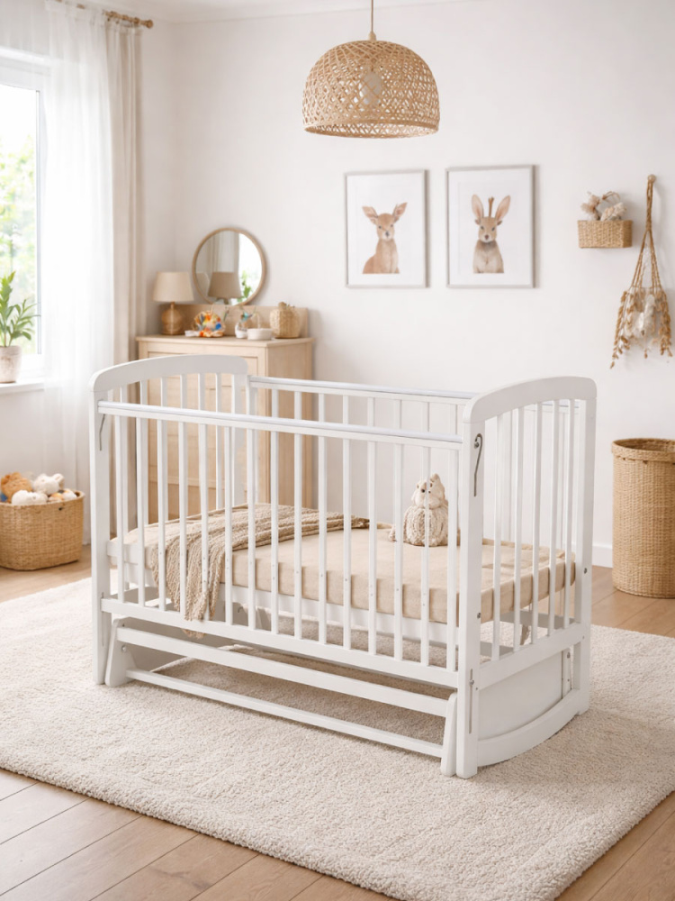 OLANT кровать с маятником Солвиг (Solvig) белый