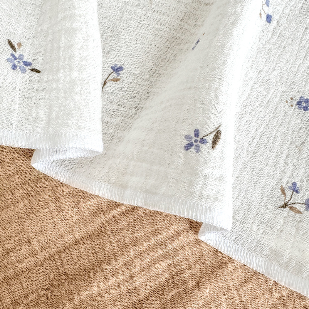 Perina комплект пелёнок детских (2 шт) Лето голубое/Охра - фото  4