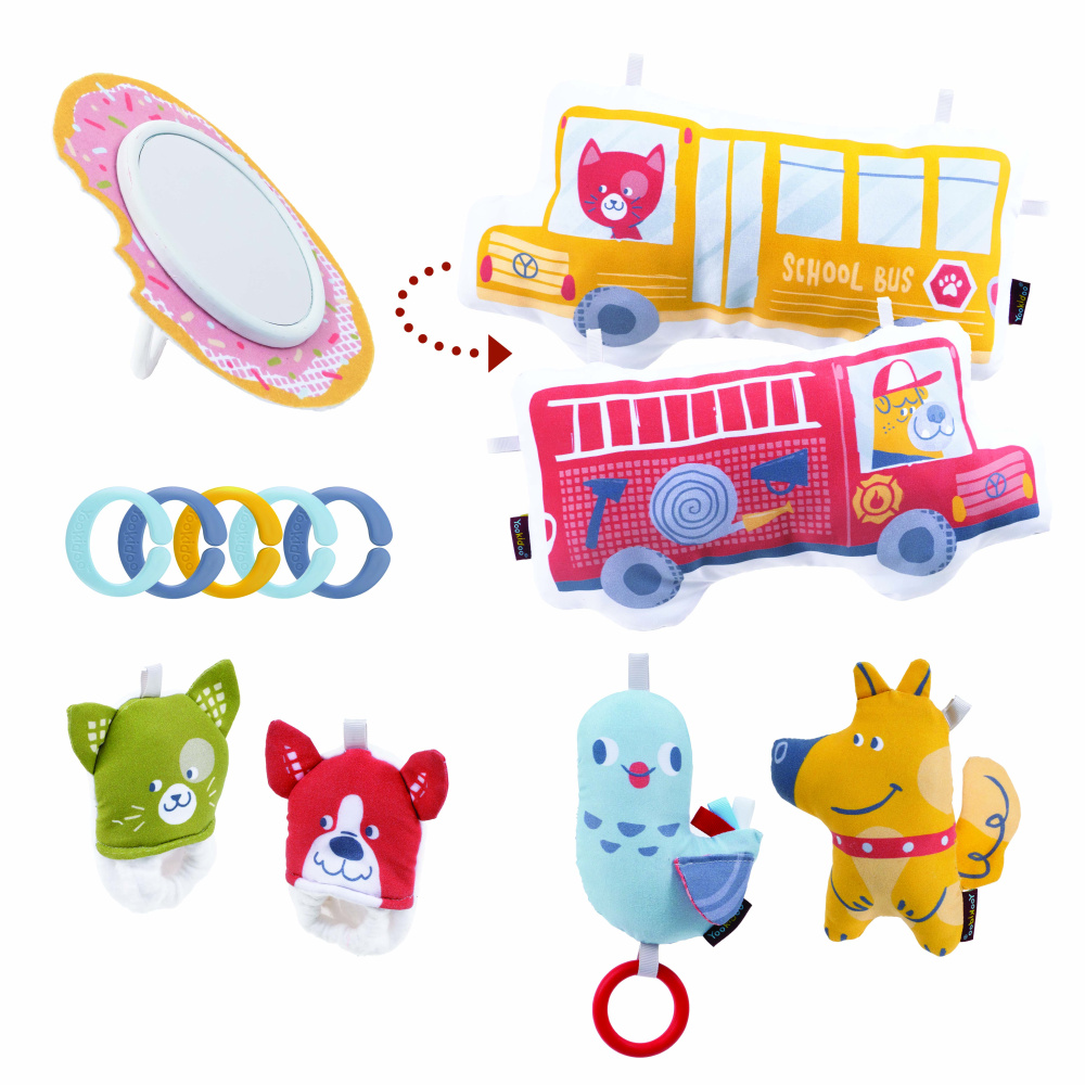 Yookidoo коврик игровой интерактивный Город, круглый с дугами - фото  13