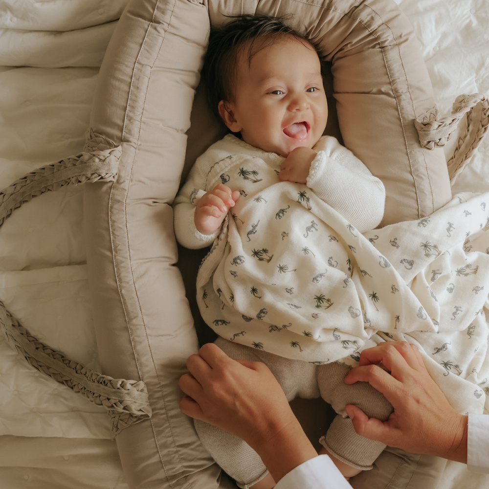 Elodie Муслиновый плед-пеленка Garden Leo's Resort 80*80  - фото  6