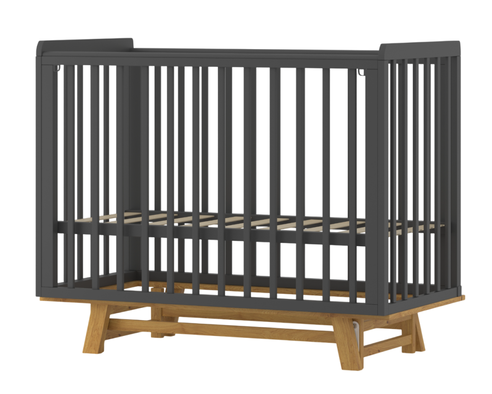 OLANT BABY кровать с маятником Скаген ЕССО графит/бук