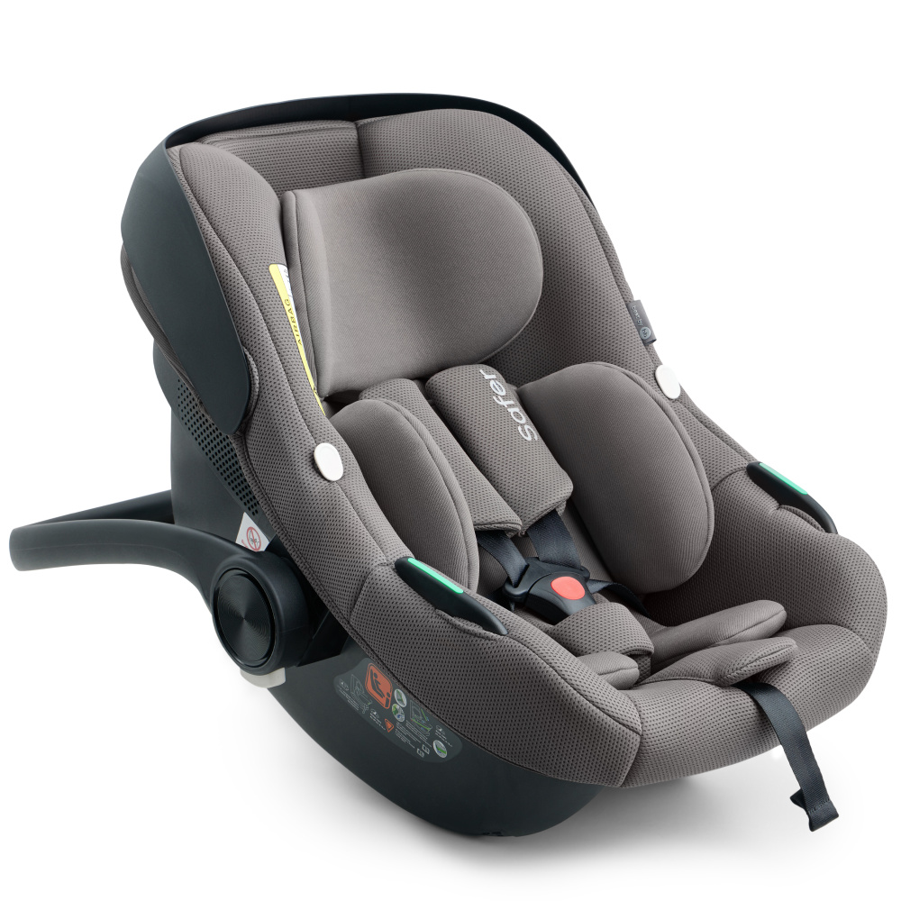 Happy Baby автокресло 0+ SAFER dark grey (40-87 см, 0-12 мес) - фото  9