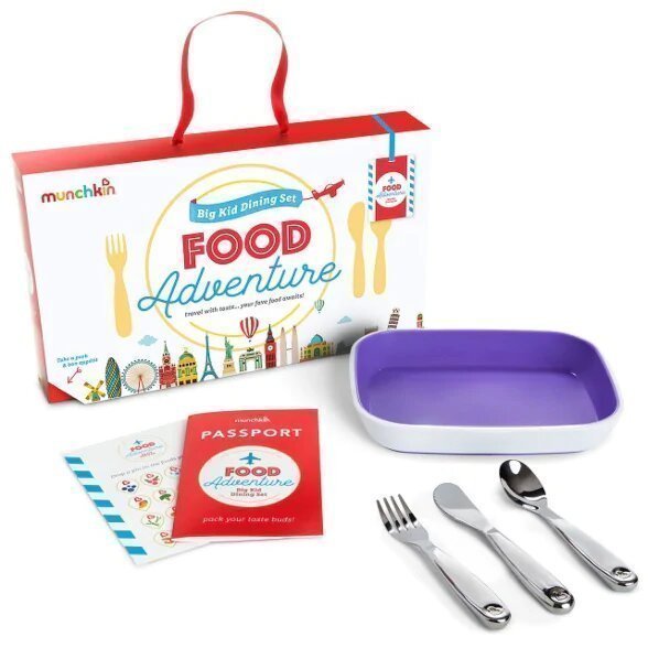 Munchkin набор обеденный детский Food Adventure™, фиолетовый с 18 мес.