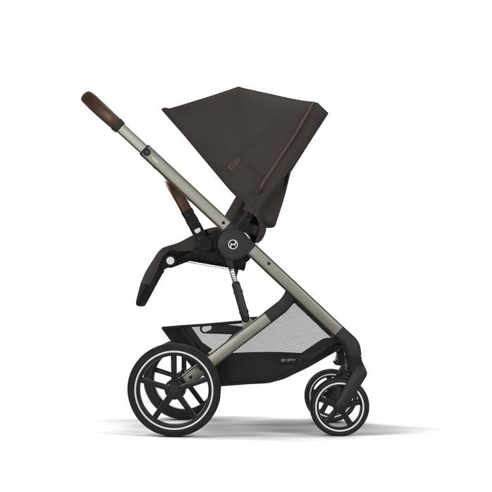 Cybex Коляска 2в1 Balios S Lux TPE Chocolate Brown в комплекте со спальным блоком CotS и дождевиками - фото  6