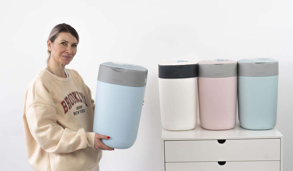 Tommee Tippee утилизатор подгузников, накопитель для использованных подгузников Twist & Click, green - фото  17