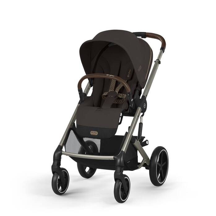 Cybex Коляска 2в1 Balios S Lux TPE Chocolate Brown в комплекте со спальным блоком CotS и дождевиками - фото  3