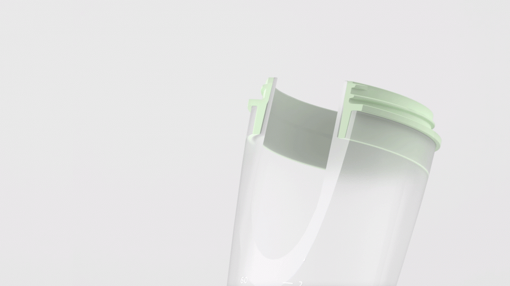 BORRN бутылочка для кормления из силикона 150 мл цвет зеленый