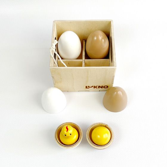 Lukno набор игрушечных яиц в ящике