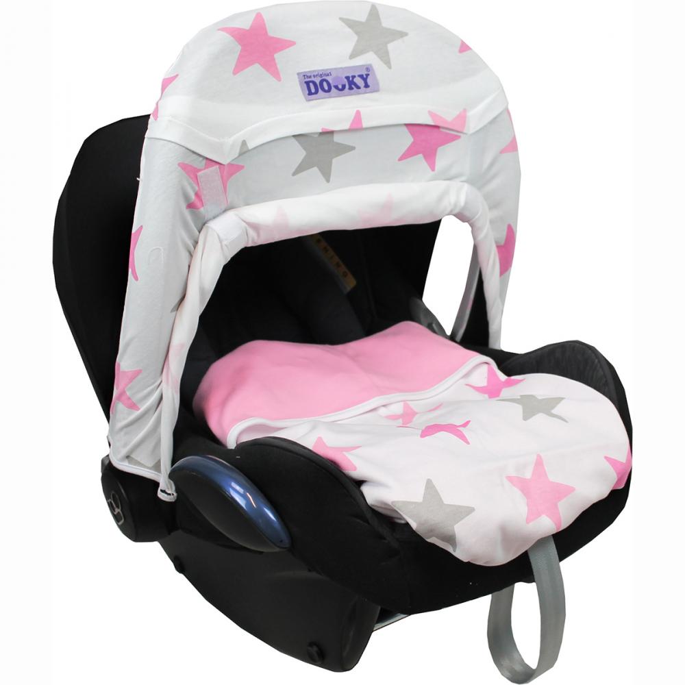 Xplorys Накидка в автокресло DOOKY Zero+ цв. Pink Stars
