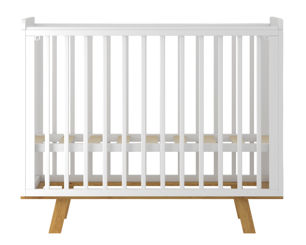 OLANT BABY кровать Скаген ЕССО белый/бук - фото  3