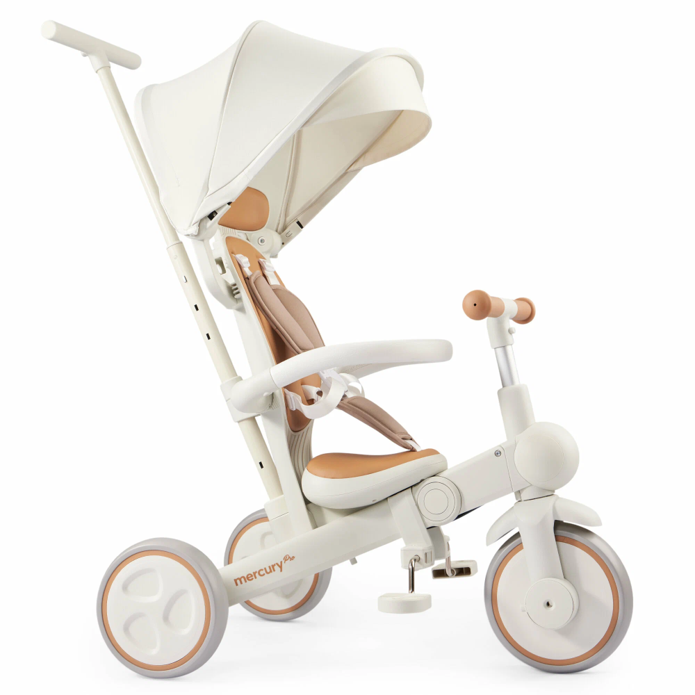 Happy Baby велосипед складной трёхколёсный Mercury Pro, milky