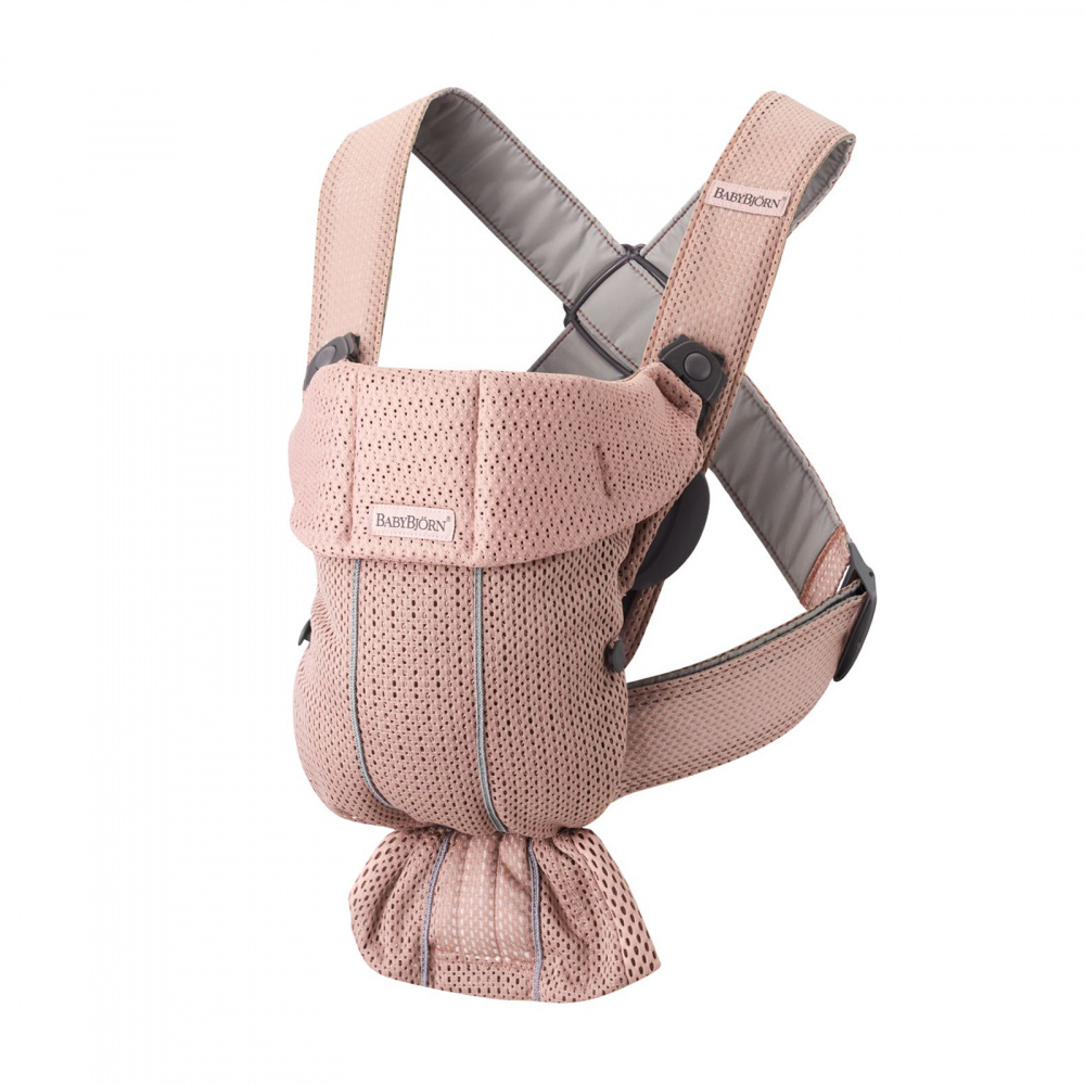 BabyBjorn эрго-рюкзак для новорожденных Mini Mesh пыльно-розовый