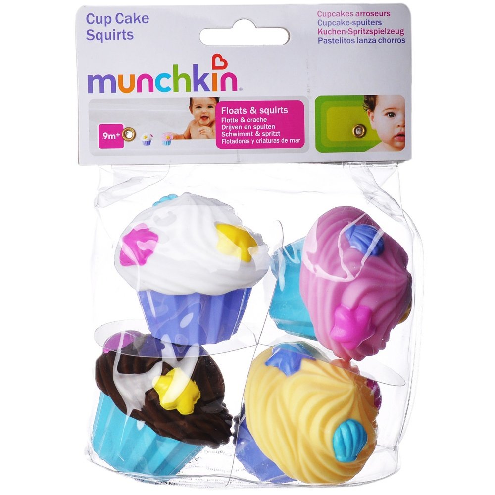 Munchkin игрушки для ванны брызгалки Кексики 4 шт.9+