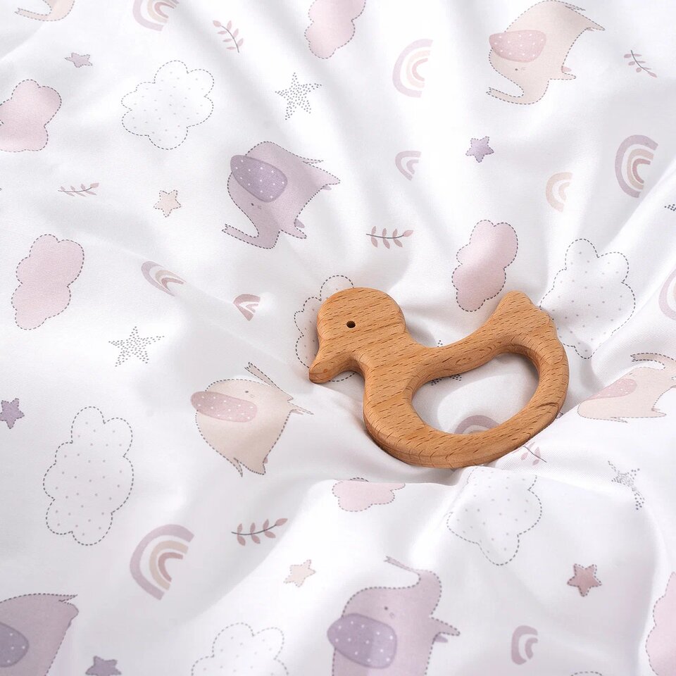 Perina комплект постельных принадлежностей для детей "Fancy" (лиловые слоники) 3 предмета - фото  5