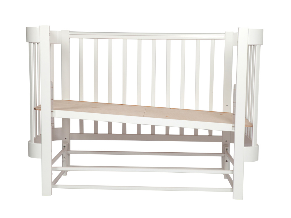 LIEL кровать с маятником приставная Cosmos белый - фото  6