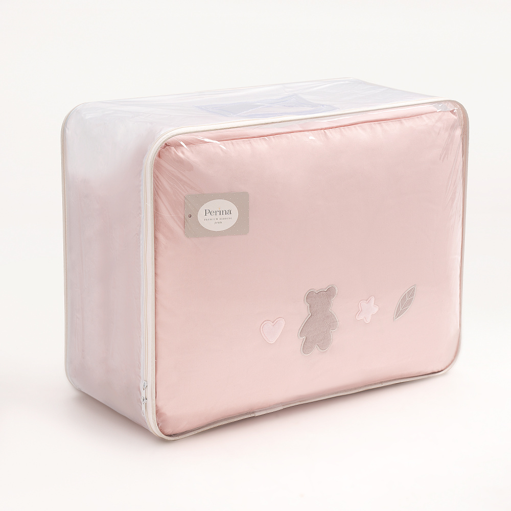 Perina комплект постельных принадлежностей для детей &quot;Teddy Sateen Collection&quot; (розовый) 