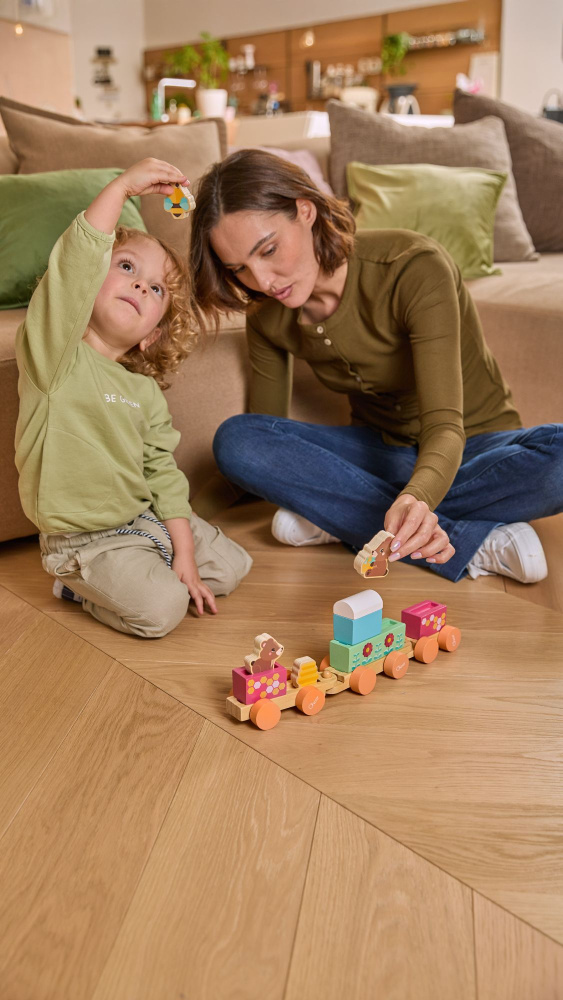 Chicco набор развивающий деревянные игрушки Поезд Тэдди - фото  9