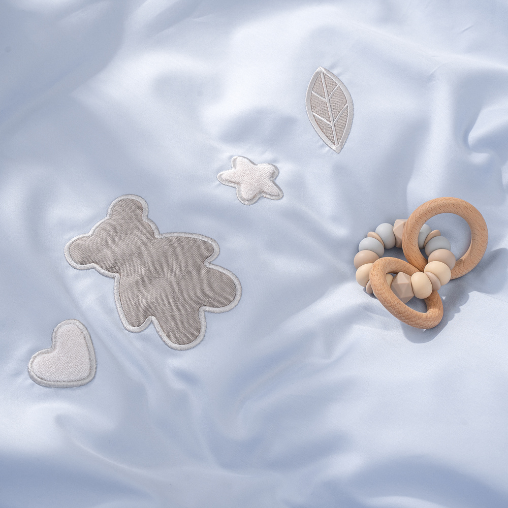 Perina комплект постельных принадлежностей для детей "Teddy Sateen Collection" (голубой)  - фото  9