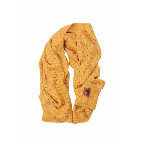 Easygrow Плед-одеяло шерсть Grandma Wave Yellow