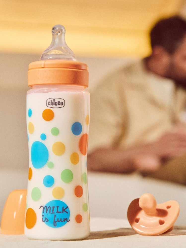 Chicco бутылочка пластиковая 330 мл Perfect Easy Boy, быстрый поток - фото  2