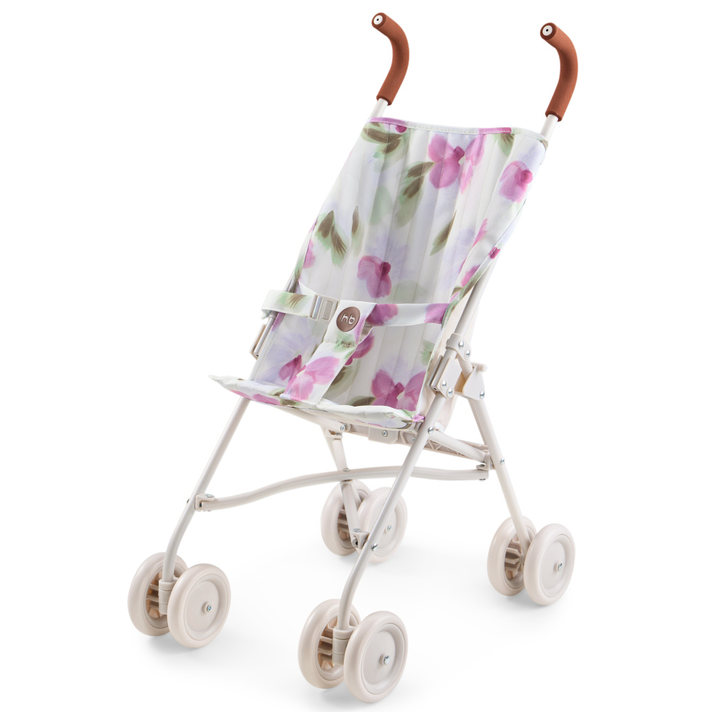 Happy Baby коляска прогулочная для кукол Твиглет (twiglet) сиреневые цветы / lilac flowers - фото  10