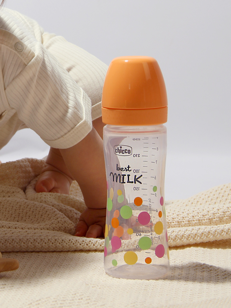 Chicco бутылочка пластиковая 250 мл Perfect Easy Girl, средний поток - фото  13