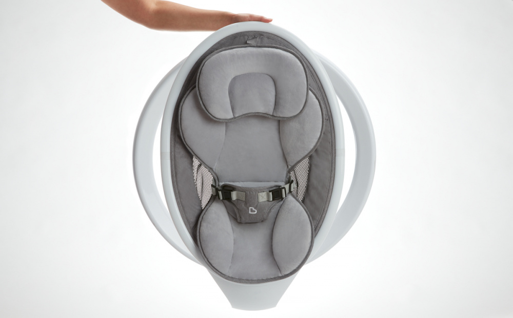 Munchkin шезлонг ультралегкий для новорожденных Swing с поддержкой Bluetooth®. белый - фото  9