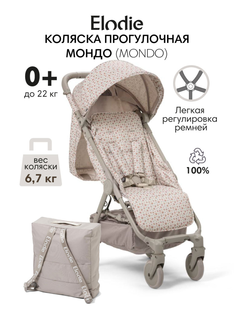 Elodie коляска прогулочная MONDO - Autumn Rose Renew