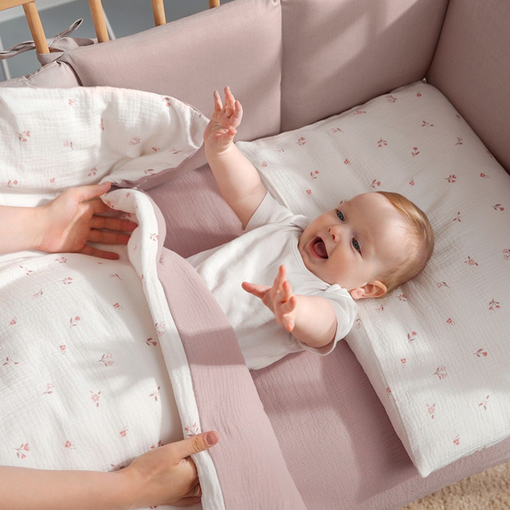 Perina комплект постельного белья Muslin Лето розовое/Мокко 3 предмета - фото  11