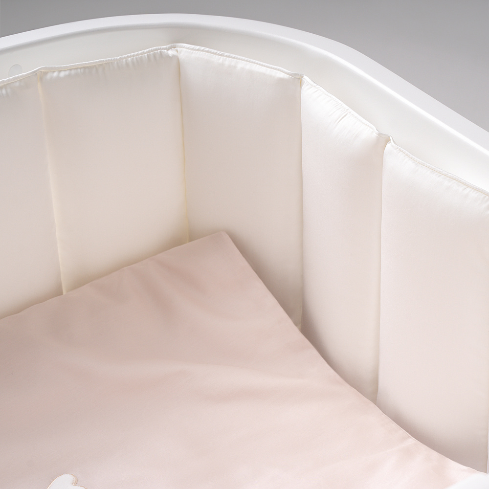 Perina защита для детской кроватки (фенс-бортик) "Sateen Collection" (айвори) - фото  6