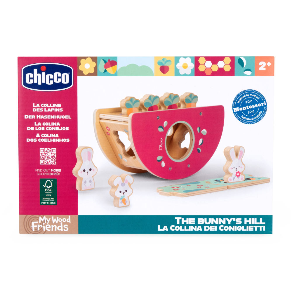 Chicco деревянные игрушки набор развивающий Заячий холм - фото  10